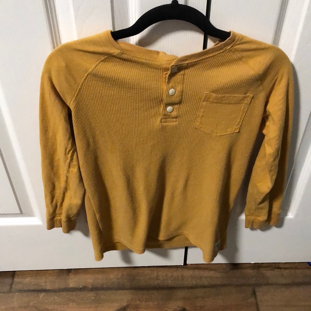 Osh Kosh B’gosh Kids Mustard Long Sleeve Shirt, size 12